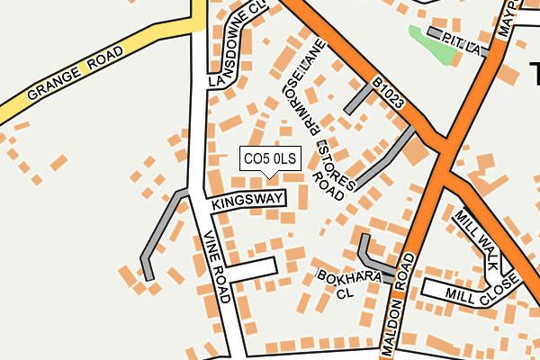 CO5 0LS map - OS OpenMap – Local (Ordnance Survey)