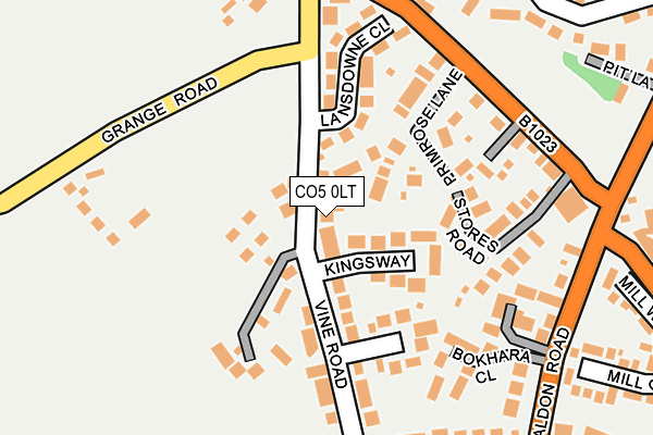 CO5 0LT map - OS OpenMap – Local (Ordnance Survey)