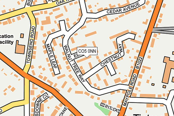 CO5 0NN map - OS OpenMap – Local (Ordnance Survey)