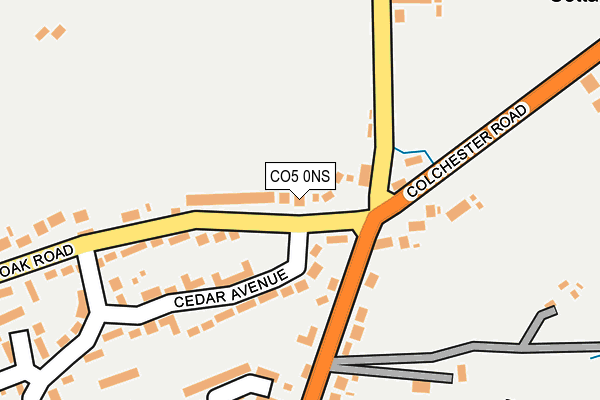 CO5 0NS map - OS OpenMap – Local (Ordnance Survey)