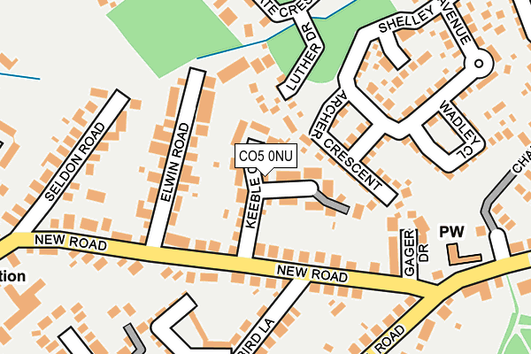 CO5 0NU map - OS OpenMap – Local (Ordnance Survey)