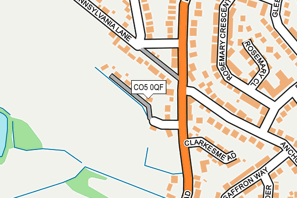 CO5 0QF map - OS OpenMap – Local (Ordnance Survey)
