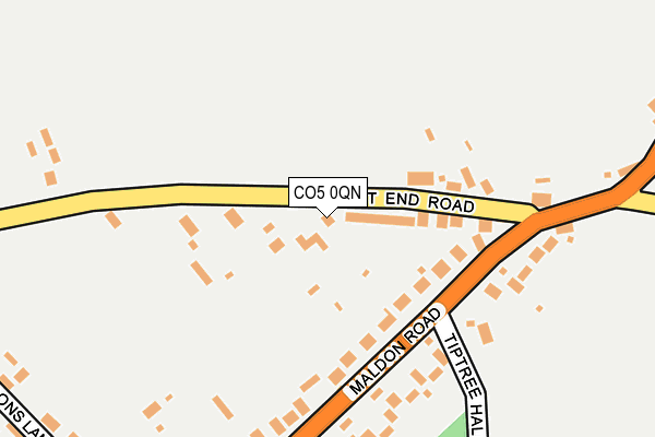 CO5 0QN map - OS OpenMap – Local (Ordnance Survey)