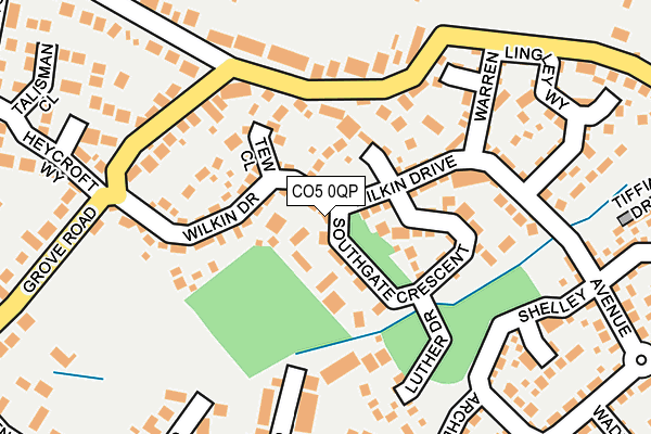 CO5 0QP map - OS OpenMap – Local (Ordnance Survey)