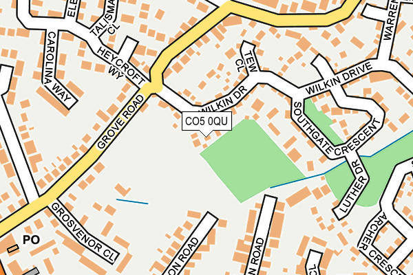 CO5 0QU map - OS OpenMap – Local (Ordnance Survey)