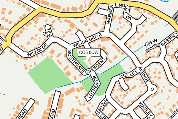 CO5 0QW map - OS OpenMap – Local (Ordnance Survey)