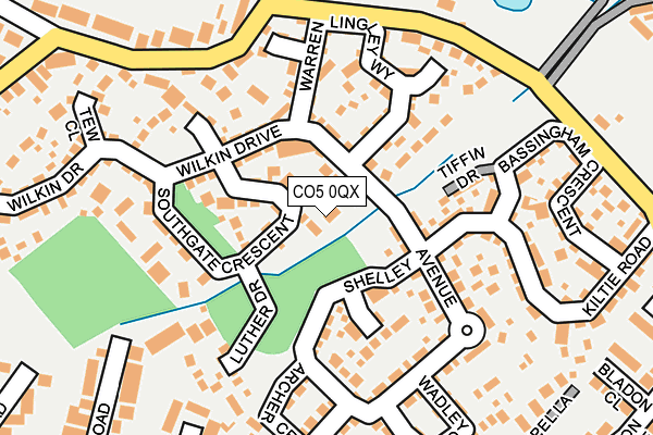 CO5 0QX map - OS OpenMap – Local (Ordnance Survey)