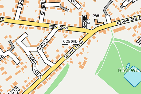 CO5 0RD map - OS OpenMap – Local (Ordnance Survey)