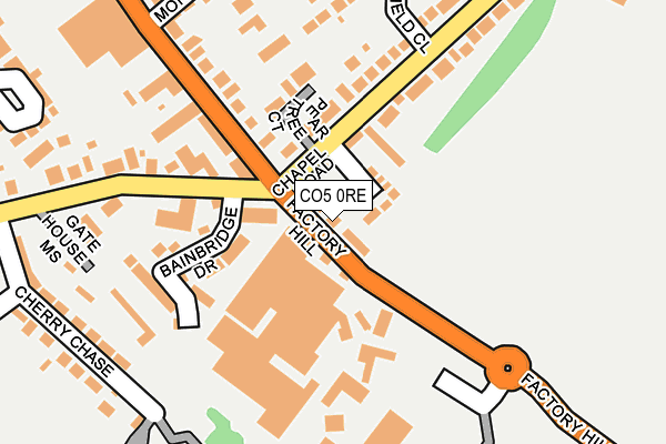 CO5 0RE map - OS OpenMap – Local (Ordnance Survey)