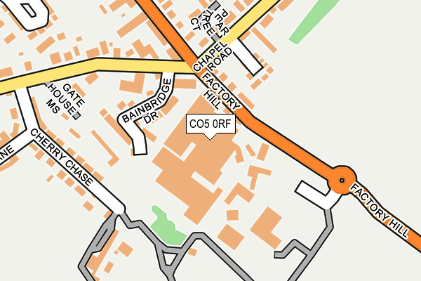 CO5 0RF map - OS OpenMap – Local (Ordnance Survey)