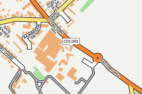 CO5 0RG map - OS OpenMap – Local (Ordnance Survey)