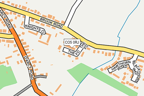 CO5 0RJ map - OS OpenMap – Local (Ordnance Survey)