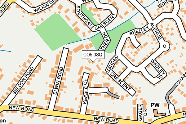 CO5 0SQ map - OS OpenMap – Local (Ordnance Survey)