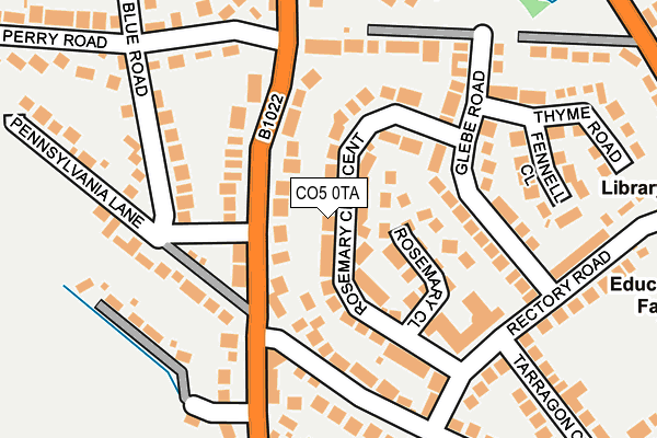 CO5 0TA map - OS OpenMap – Local (Ordnance Survey)