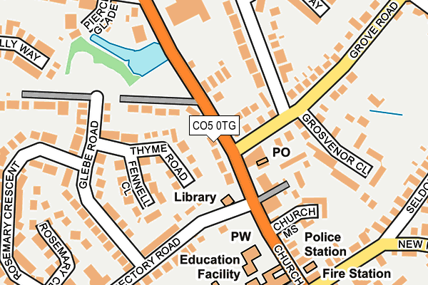 CO5 0TG map - OS OpenMap – Local (Ordnance Survey)