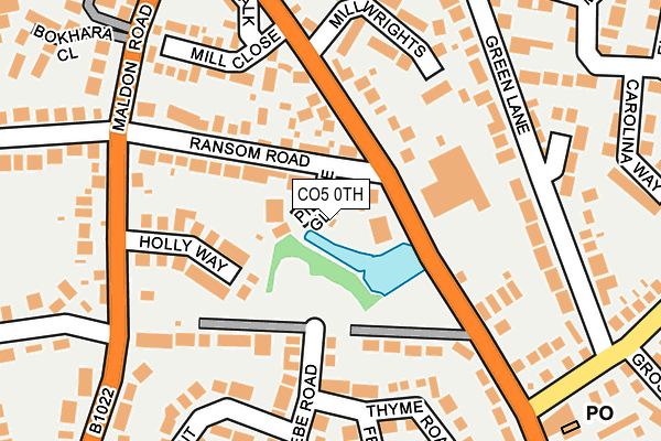 CO5 0TH map - OS OpenMap – Local (Ordnance Survey)