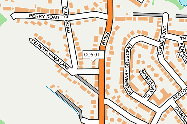 CO5 0TT map - OS OpenMap – Local (Ordnance Survey)