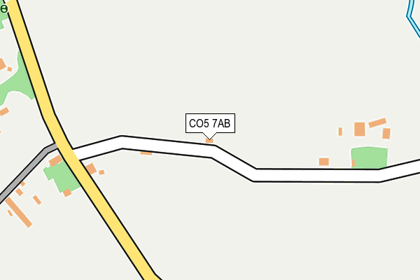 CO5 7AB map - OS OpenMap – Local (Ordnance Survey)