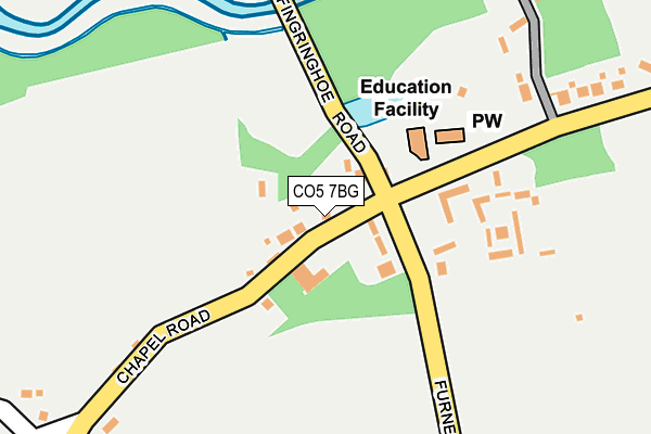 CO5 7BG map - OS OpenMap – Local (Ordnance Survey)