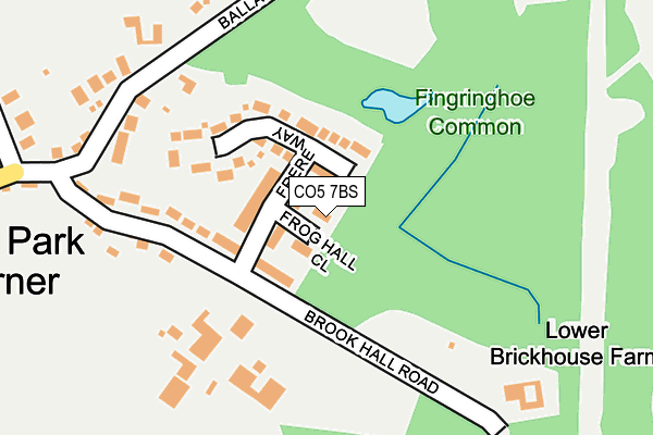 CO5 7BS map - OS OpenMap – Local (Ordnance Survey)