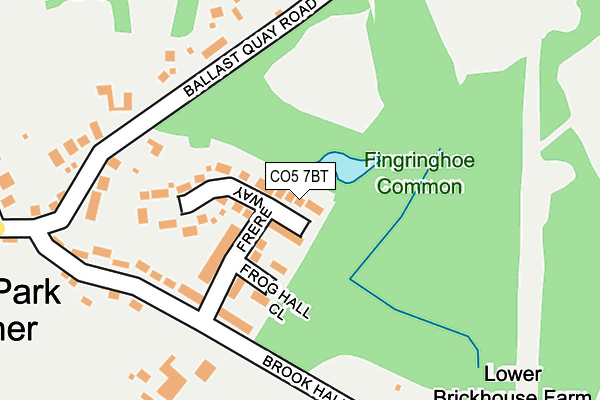 CO5 7BT map - OS OpenMap – Local (Ordnance Survey)