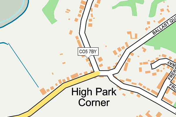 CO5 7BY map - OS OpenMap – Local (Ordnance Survey)