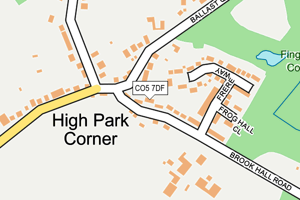 CO5 7DF map - OS OpenMap – Local (Ordnance Survey)