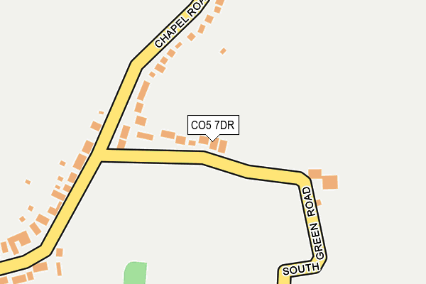 CO5 7DR map - OS OpenMap – Local (Ordnance Survey)