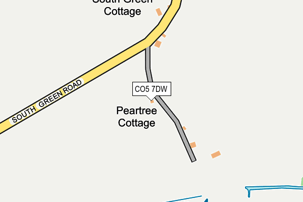 CO5 7DW map - OS OpenMap – Local (Ordnance Survey)