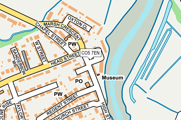CO5 7EN map - OS OpenMap – Local (Ordnance Survey)