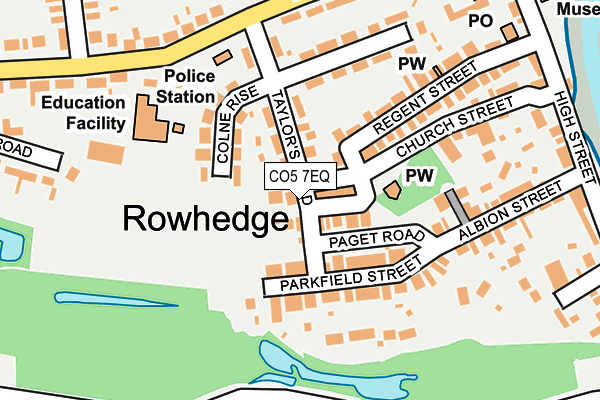 CO5 7EQ map - OS OpenMap – Local (Ordnance Survey)