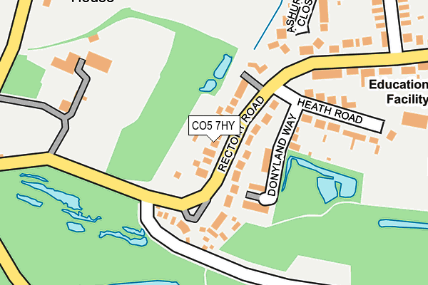 CO5 7HY map - OS OpenMap – Local (Ordnance Survey)