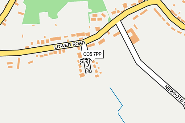 CO5 7PP map - OS OpenMap – Local (Ordnance Survey)