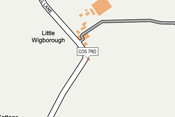 CO5 7RD map - OS OpenMap – Local (Ordnance Survey)