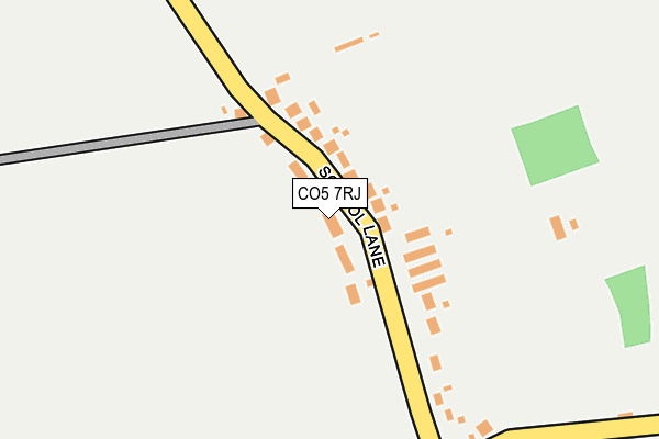 CO5 7RJ map - OS OpenMap – Local (Ordnance Survey)