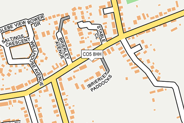 CO5 8HH map - OS OpenMap – Local (Ordnance Survey)