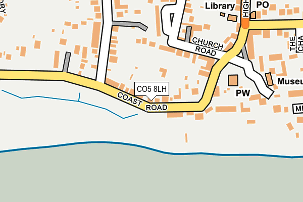 CO5 8LH map - OS OpenMap – Local (Ordnance Survey)