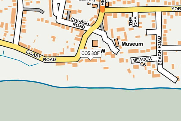 CO5 8QF map - OS OpenMap – Local (Ordnance Survey)