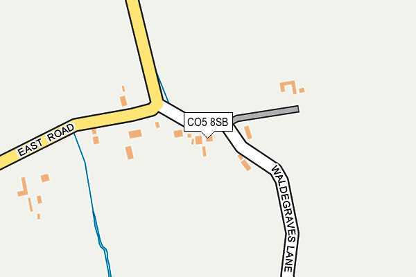 CO5 8SB map - OS OpenMap – Local (Ordnance Survey)