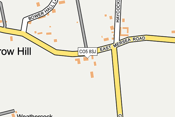 CO5 8SJ map - OS OpenMap – Local (Ordnance Survey)