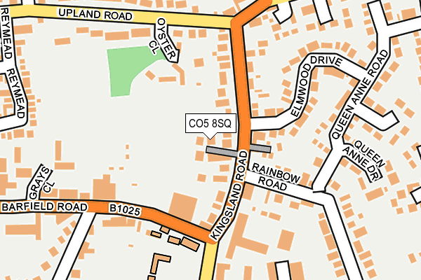 CO5 8SQ map - OS OpenMap – Local (Ordnance Survey)