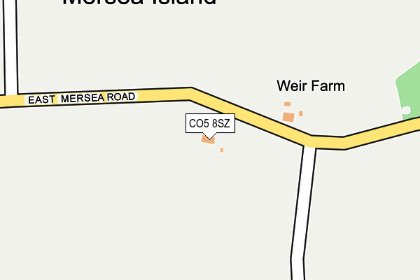 CO5 8SZ map - OS OpenMap – Local (Ordnance Survey)