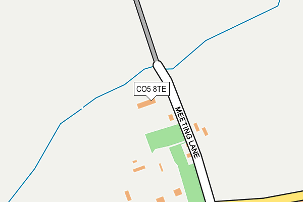 CO5 8TE map - OS OpenMap – Local (Ordnance Survey)