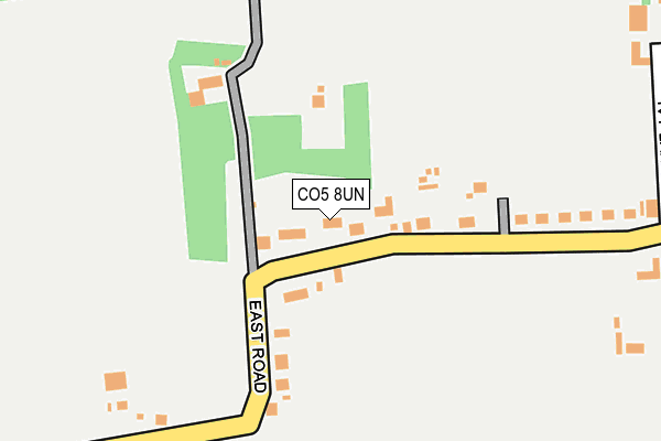 CO5 8UN map - OS OpenMap – Local (Ordnance Survey)