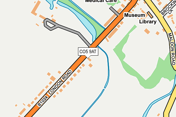 CO5 9AT map - OS OpenMap – Local (Ordnance Survey)