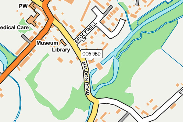 CO5 9BD map - OS OpenMap – Local (Ordnance Survey)