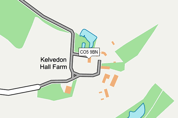 CO5 9BN map - OS OpenMap – Local (Ordnance Survey)