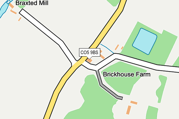 CO5 9BS map - OS OpenMap – Local (Ordnance Survey)