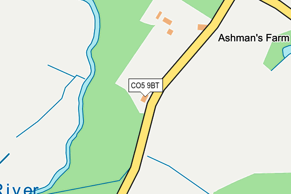 CO5 9BT map - OS OpenMap – Local (Ordnance Survey)