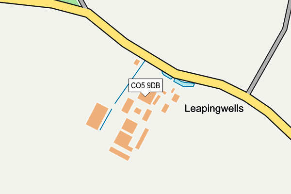 CO5 9DB map - OS OpenMap – Local (Ordnance Survey)